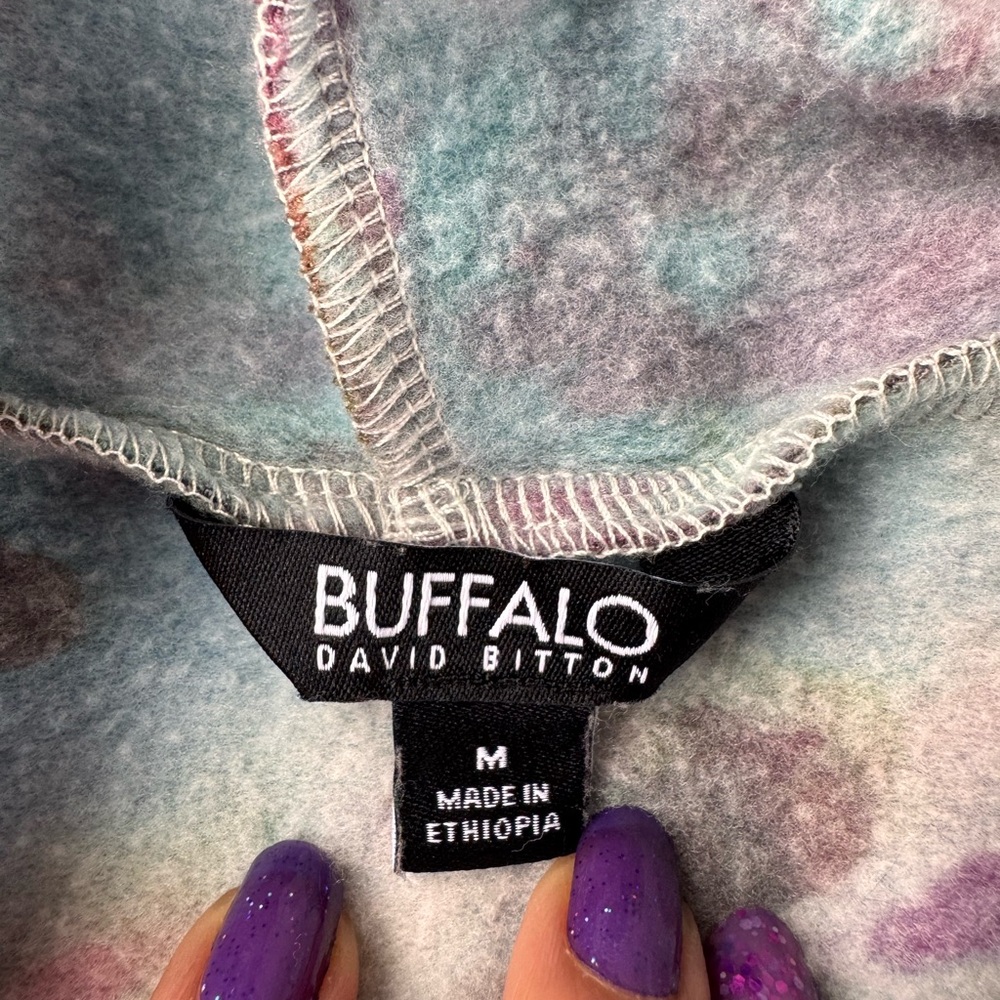 Woman’s Medium Hand Dyed Tie-Dye Hoodie - Picture 8 of 9